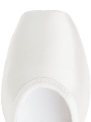 White with Satin Tips (Final Sale)